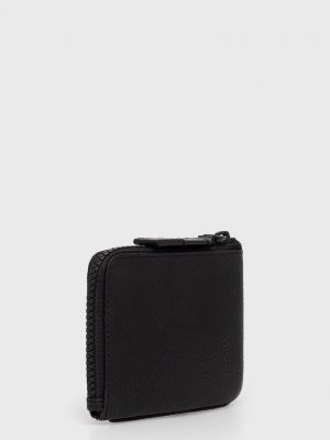 Чорний шкіряний гаманець Karl Lagerfeld