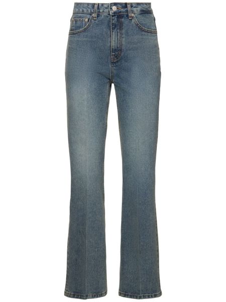 Flared jeans Dunst blå