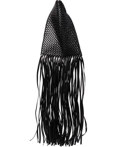 Estélyi táska rojtokkal Bottega Veneta fekete