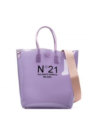 Шопинг чанта с принт N°21 виолетово