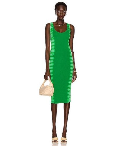 Šaty ke kolenům Cotton Citizen, zelená