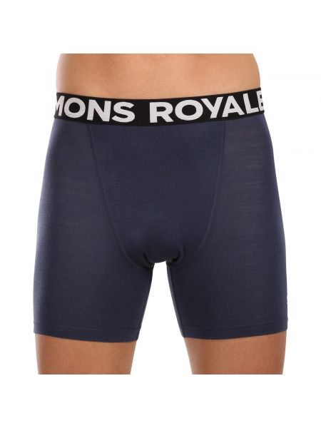 Boxerky z merina Mons Royale modrá