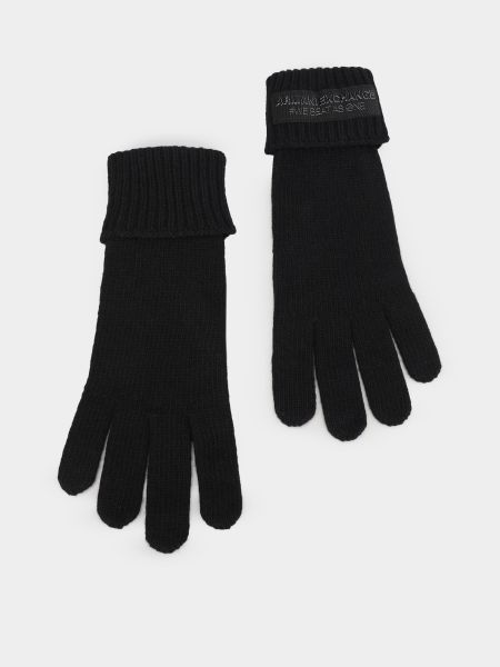 Чорні рукавички Armani Exchange