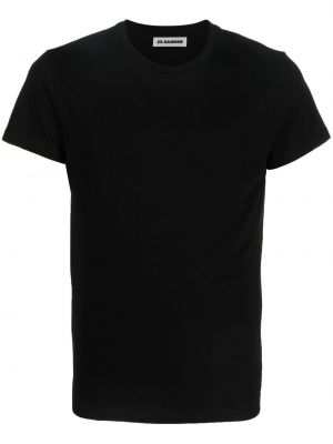 T-shirt aus baumwoll Jil Sander schwarz
