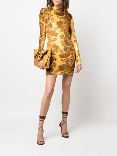 Mustriline kleit Kwaidan Editions kollane