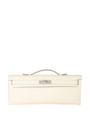 Listová kabelka Hermès biela