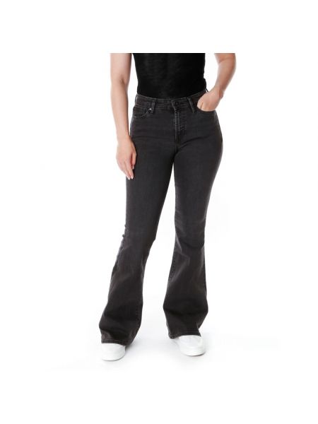 High waist bootcut jeans Denham schwarz