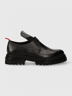 Pantofi din piele 424 negru