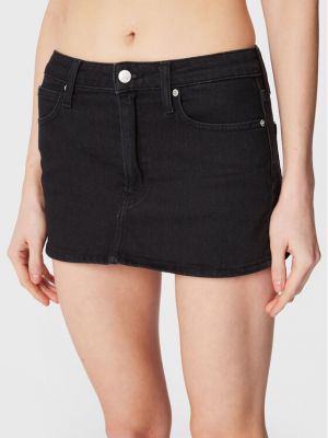 Džinsinis sijonas Calvin Klein Jeans juoda