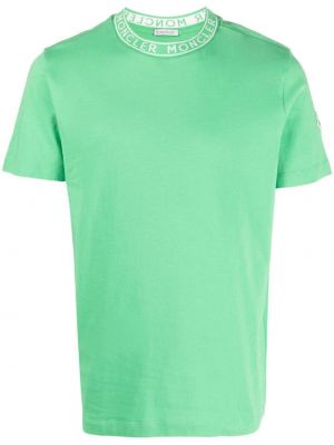 Тениска с принт Moncler зелено