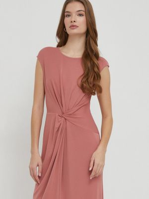 Mini šaty Lauren Ralph Lauren růžové