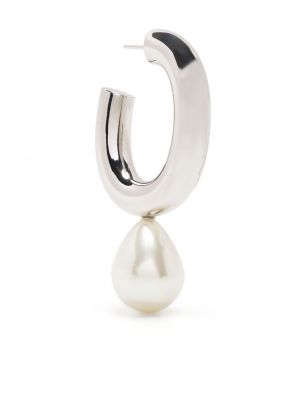 Boucles d'oreilles avec perles Simone Rocha argenté