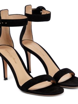 Seemisnahksed sandaalid Gianvito Rossi must