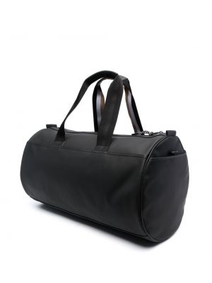 Pruhovaná taška s potiskem Boss černá