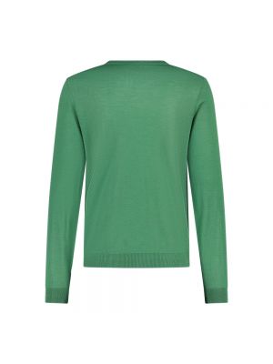 Jersey de lana slim fit de tela jersey Hugo Boss verde
