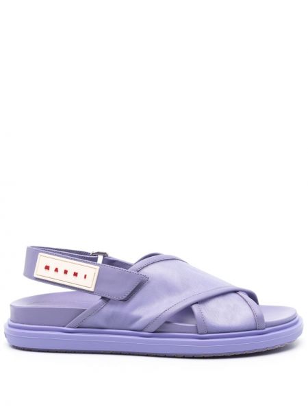Sandales en mesh Marni violet