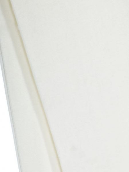 Kašmira vilnas šalle ar bārkstīm Danton balts