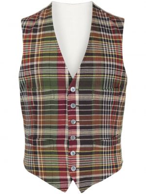 Kockovaná vesta s výstrihom do v Polo Ralph Lauren