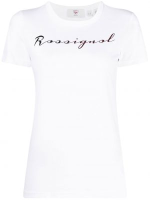 Rund hals t-shirt Rossignol hvid