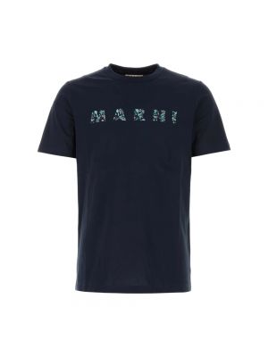 T-shirt aus baumwoll Marni blau
