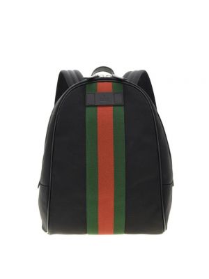 Czarny plecak bawełniany Gucci