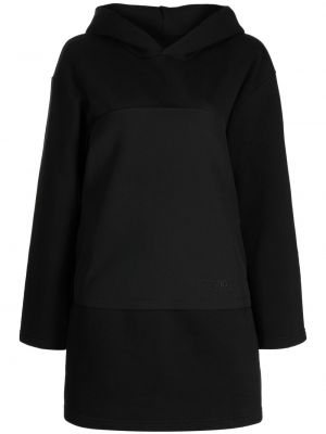 Šaty s kapucí Mm6 Maison Margiela černé
