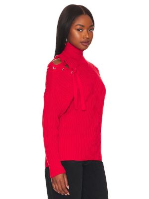 Pull col roulé 525 rouge