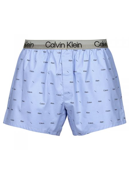 Slim fit nohavičky Calvin Klein Jeans modrá