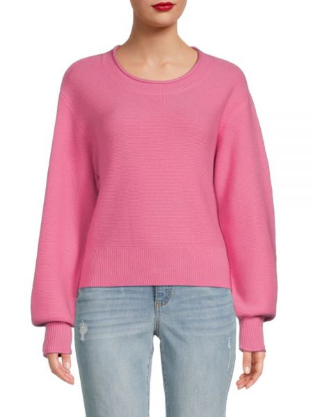 Кашемировый свитер Loveshackfancy розовый