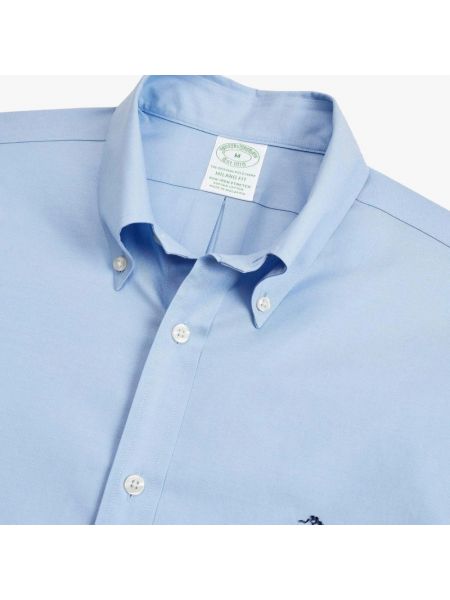 Camisa slim fit deportiva Brooks Brothers azul
