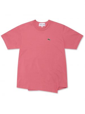 Koszulka asymetryczna Comme Des Garcons Shirt różowa