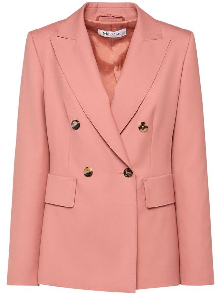 Blazer i ull Max Mara rosa