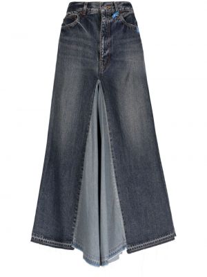 Spódnica jeansowa Maison Mihara Yasuhiro niebieska
