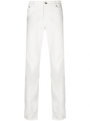 Дънки skinny fit slim Brunello Cucinelli бяло