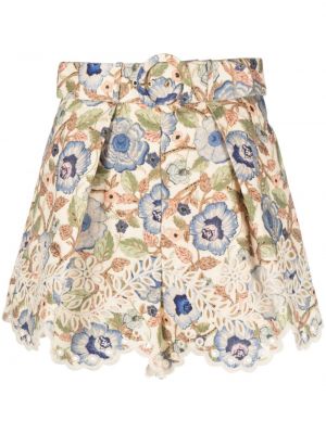 Kratke hlače s cvjetnim printom s printom Zimmermann