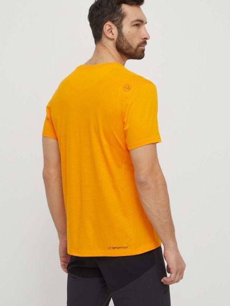 Tričko s potiskem La Sportiva oranžové