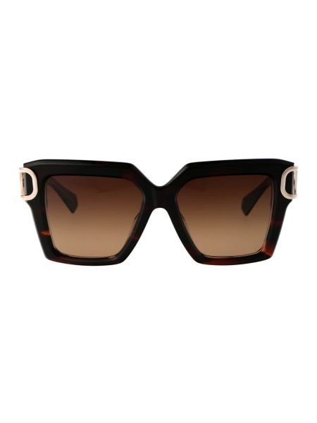 Okulary przeciwsłoneczne Valentino brązowe