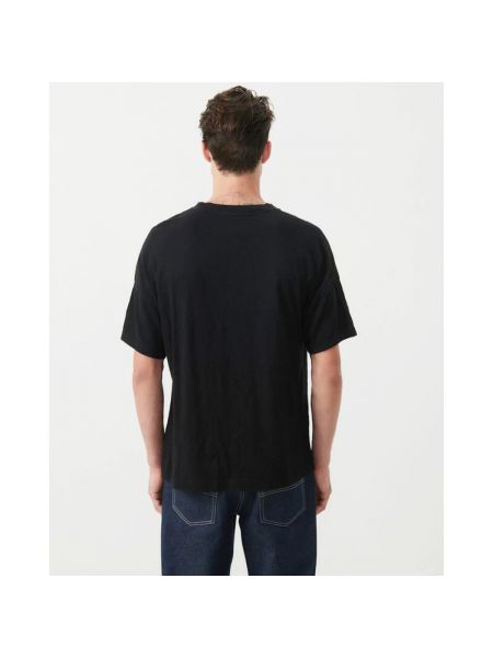 Camiseta de algodón oversized American Vintage negro