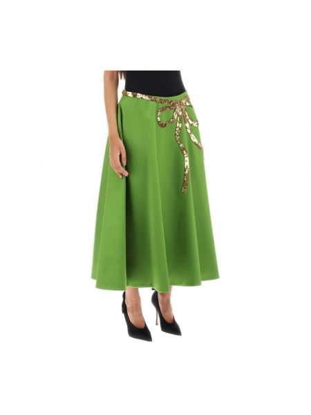 Mini falda de flores Valentino Garavani verde