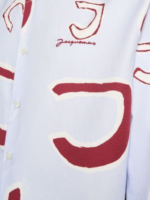Camicia di cotone Jacquemus rosso