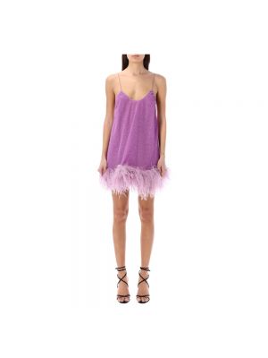 Mini robe à plumes Oséree violet