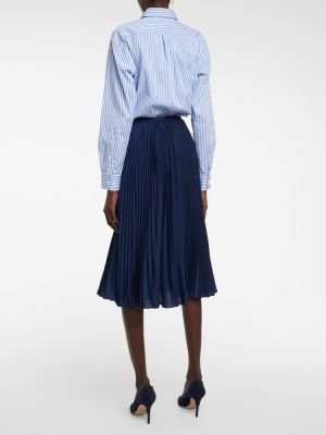 Falda midi Polo Ralph Lauren azul