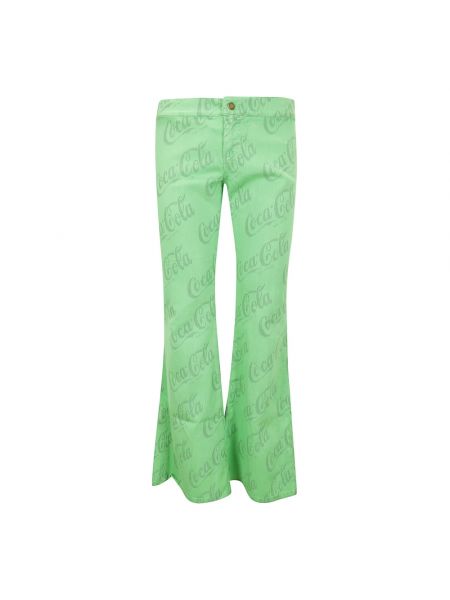 Spodnie żakardowe Erl zielone