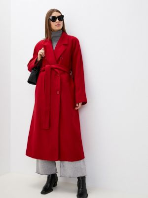Двубортное пальто Anis красное