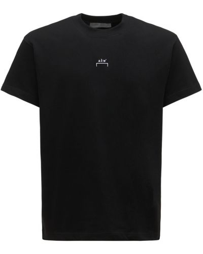 Camiseta de algodón con estampado A-cold-wall* negro