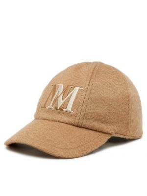 Kepurė su snapeliu Max Mara ruda