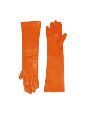 Rękawiczki Patrizia Pepe pomarańczowe