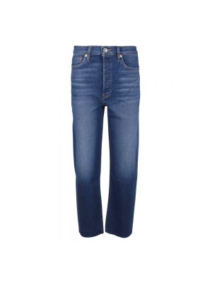 Niebieskie proste jeansy Re/done