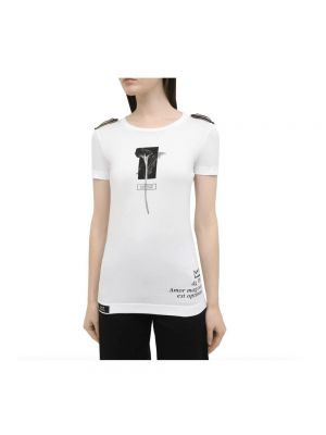 Camiseta sin mangas de algodón con estampado Dolce & Gabbana blanco