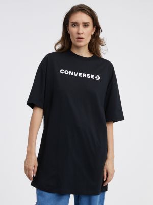 Oversized oversized tričko Converse čierna